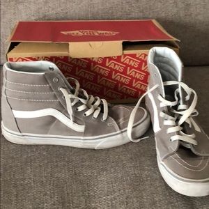 Grey Sk8-Hi Vans